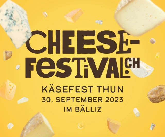 Kommt und besucht uns (Tom & Regina) am @CheeseFestival in Thun